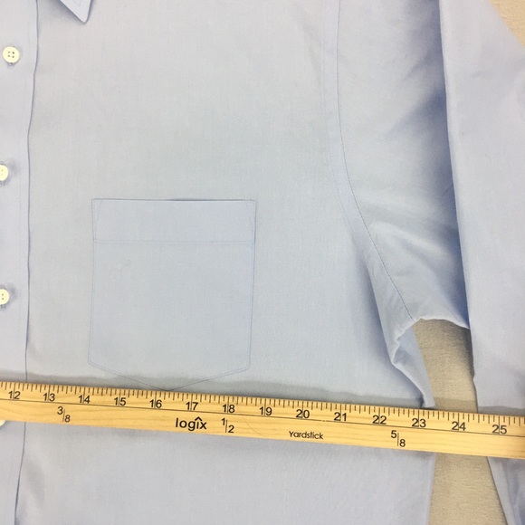 Bill Blass Premium Button Up Shirt Mens Size 16 1/2- 32/33 Long Sleeve - Picture 9 of 9